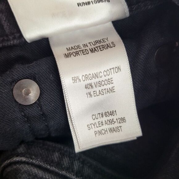 Agolde Black Pinch Waist Jeans Size 24 - Picture 12 of 12